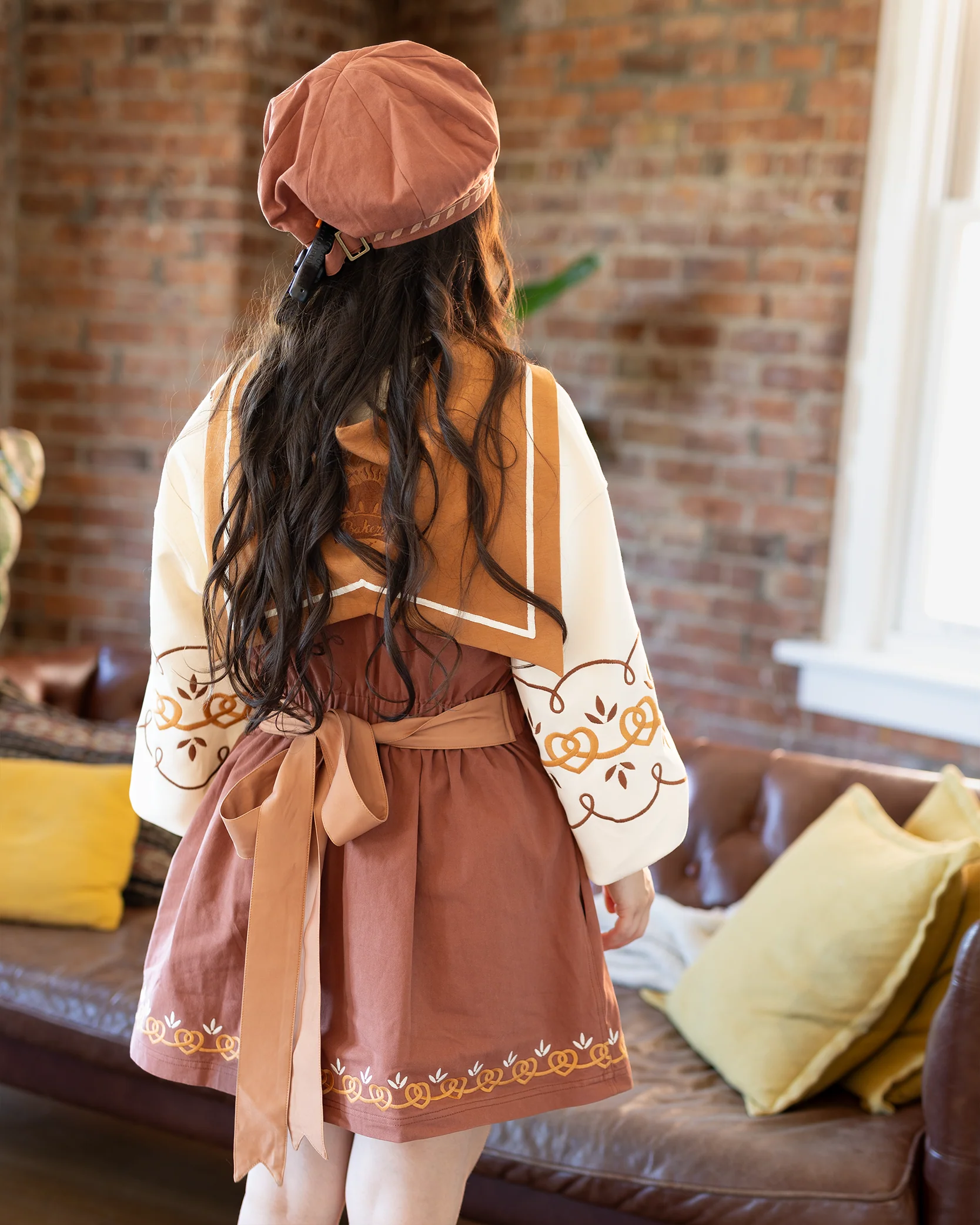 Baker's Overalls Dress (100% Cotton) - Image 3