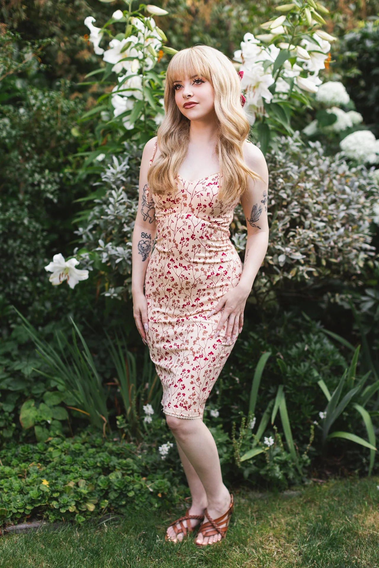 Cottage Bodycon (Beige) - Image 3