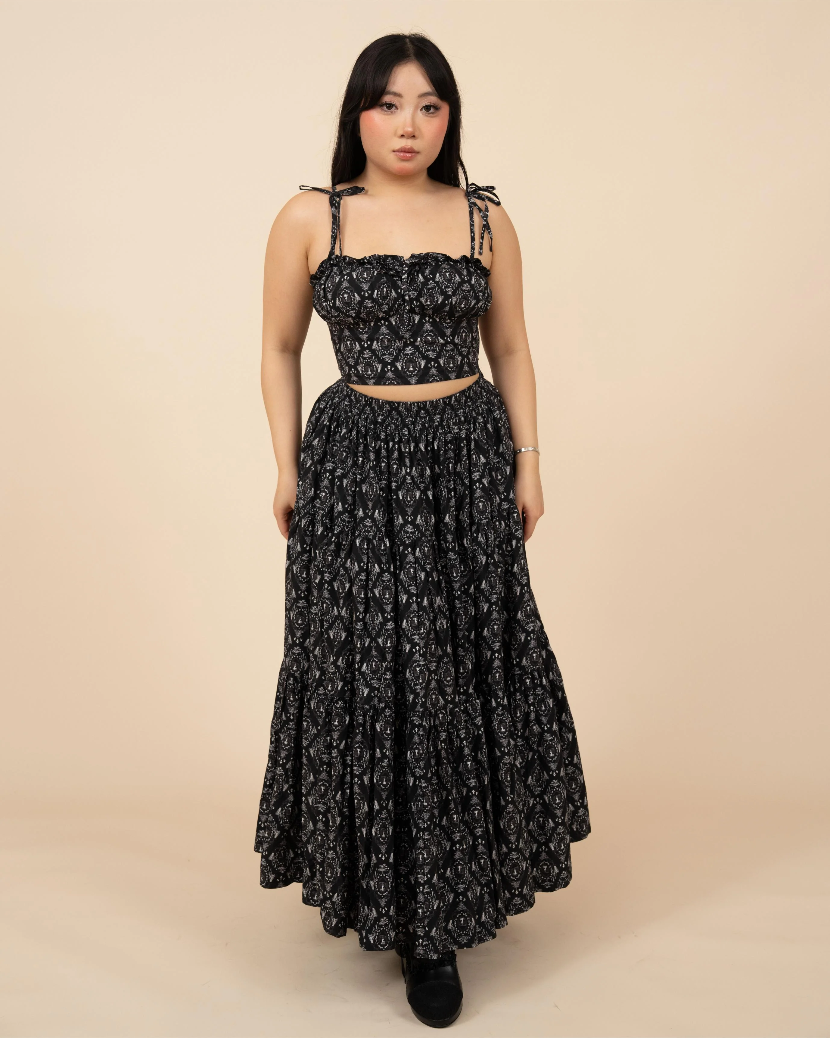 (Pre-Order) Black Damask Mushroom Top (ESD April 5th-11th) - Image 13