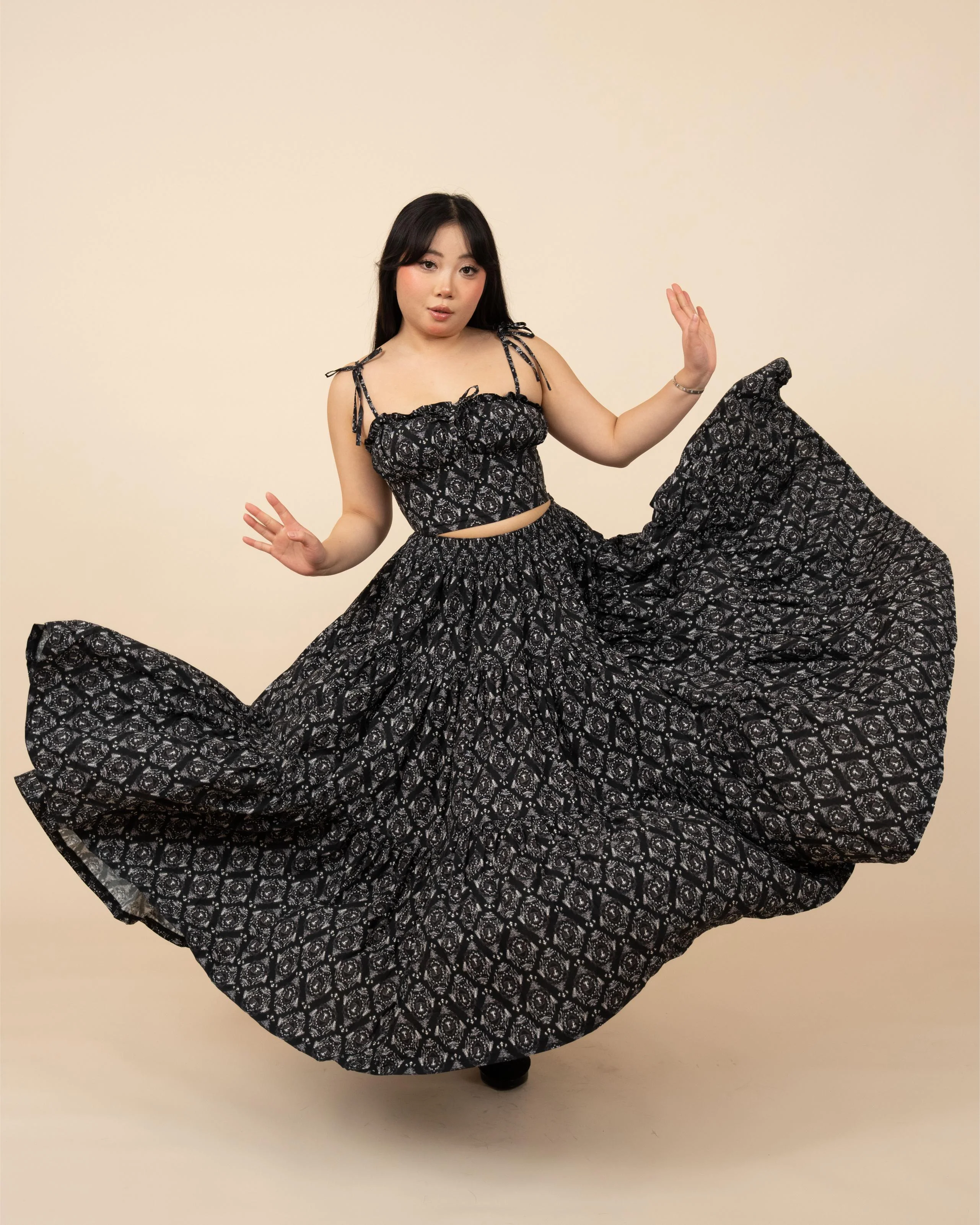 (Pre-Order) Black Damask Mushroom Top (ESD April 5th-11th) - Image 10