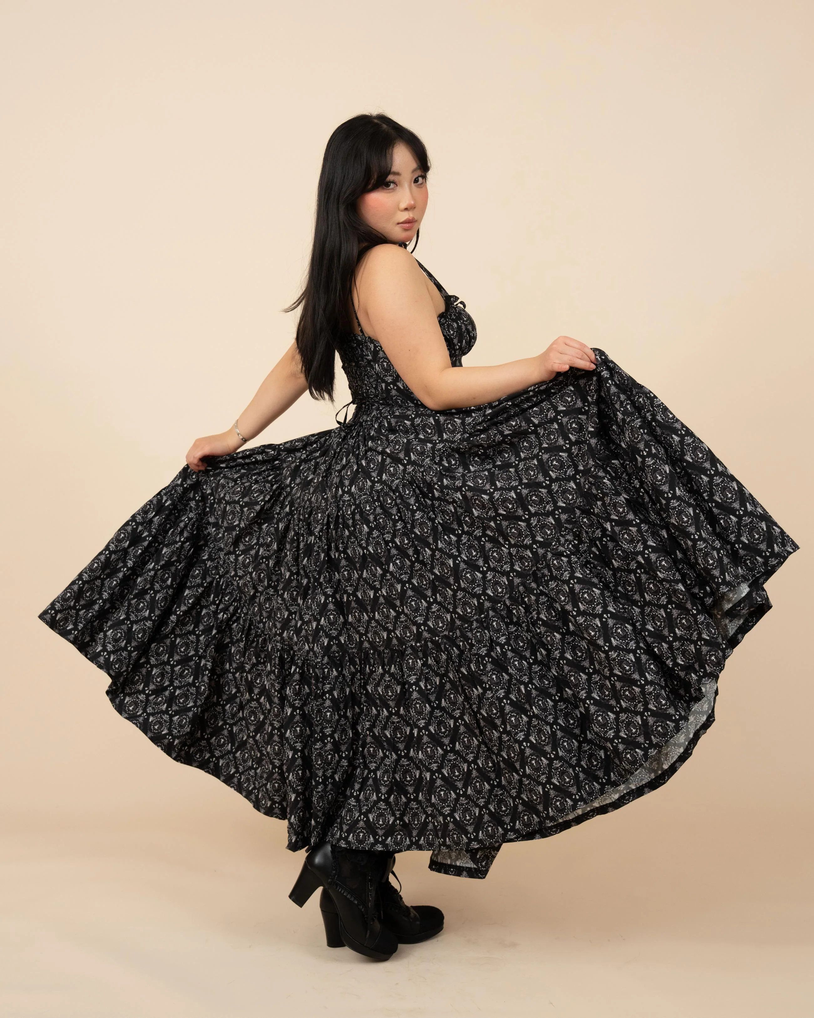 (Pre-Order) Black Damask Mushroom Top (ESD April 5th-11th) - Image 17