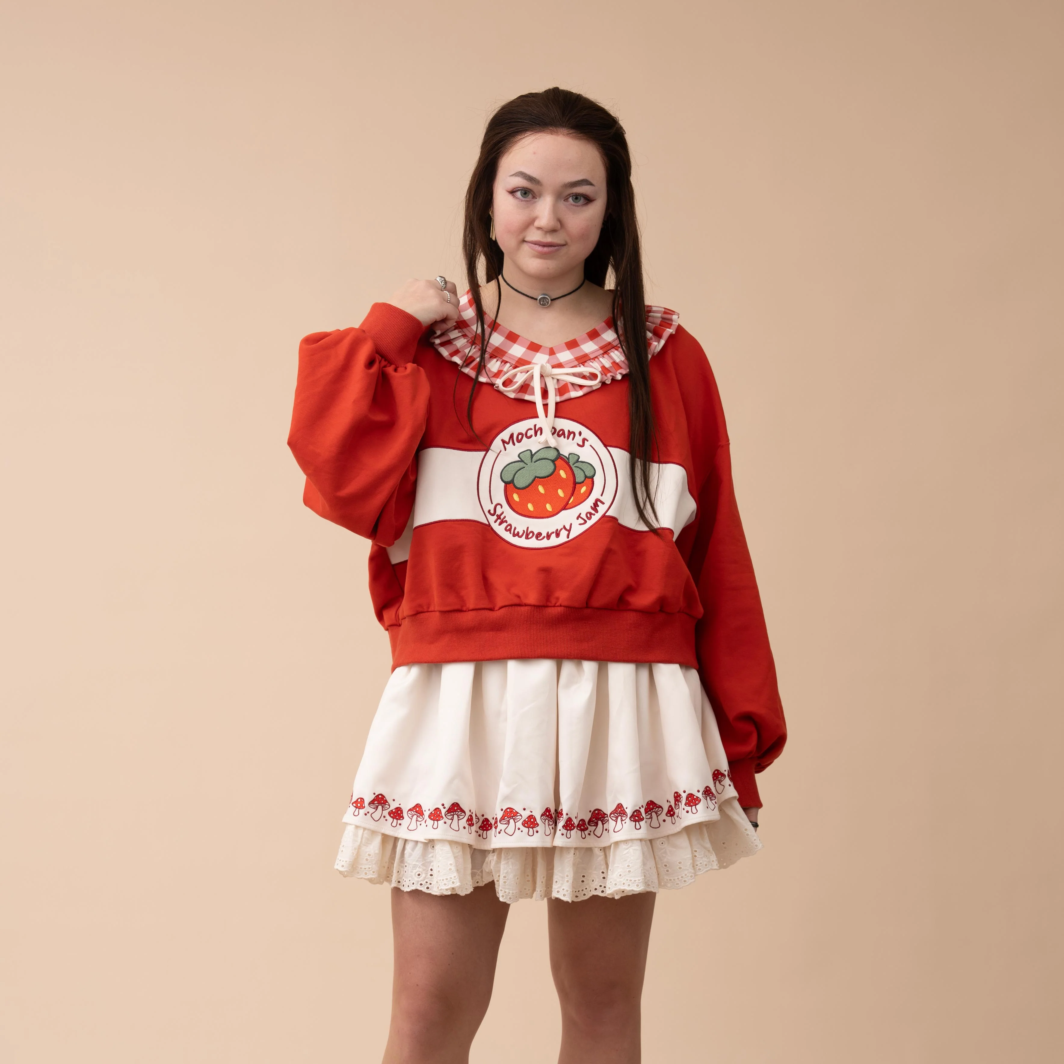 Cropped Strawberry Jam Sweater - Image 10