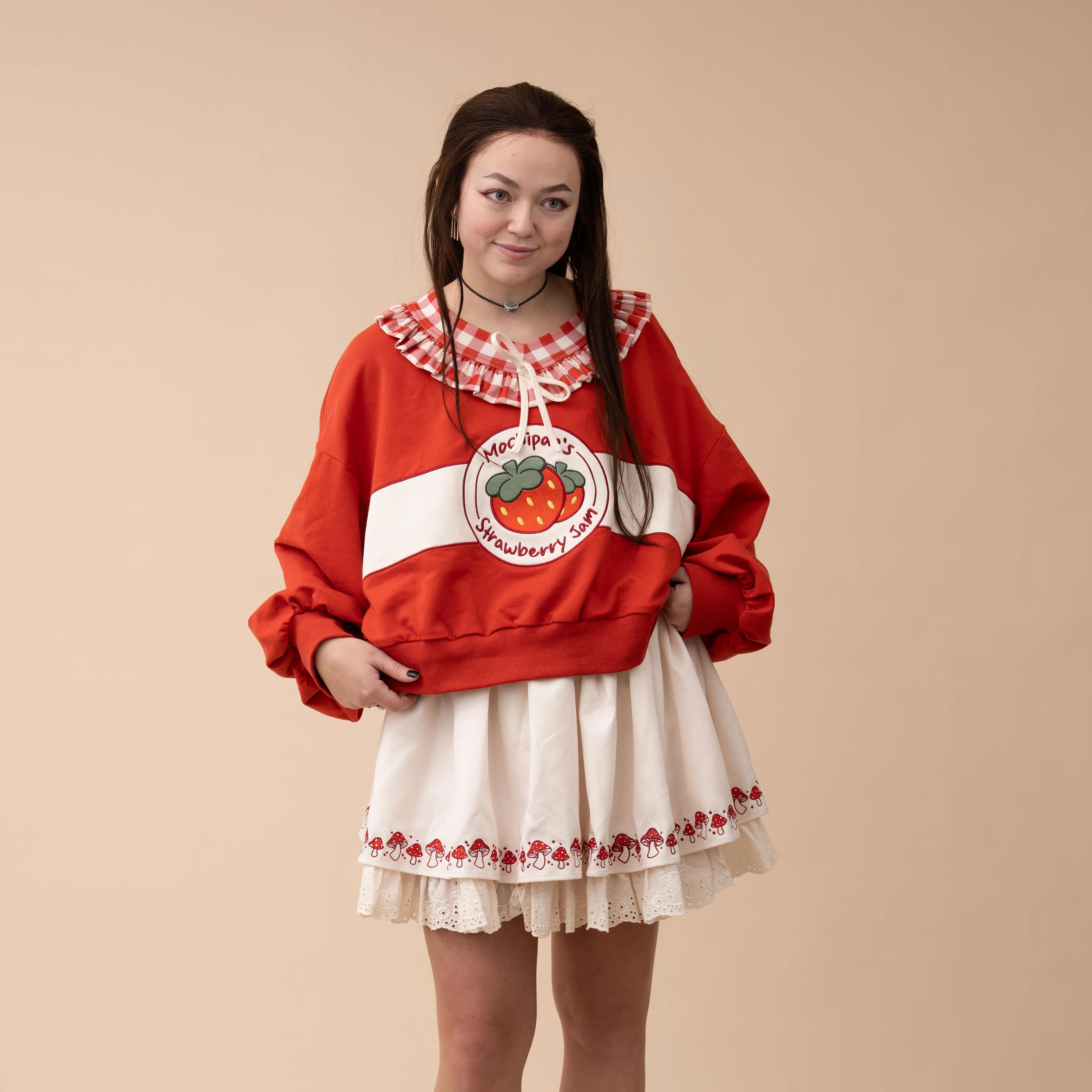 Cropped Strawberry Jam Sweater - Image 5