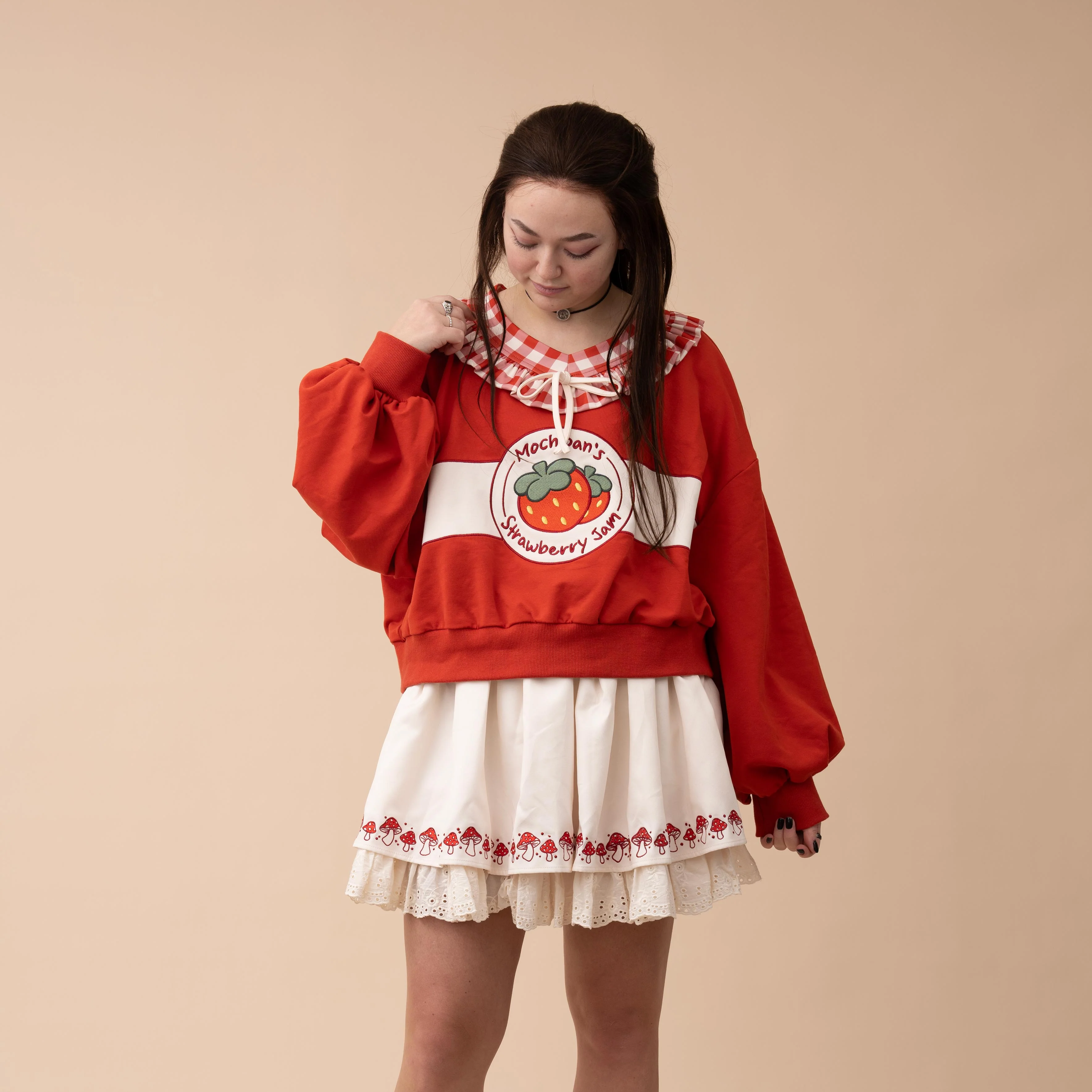 Cropped Strawberry Jam Sweater - Image 6