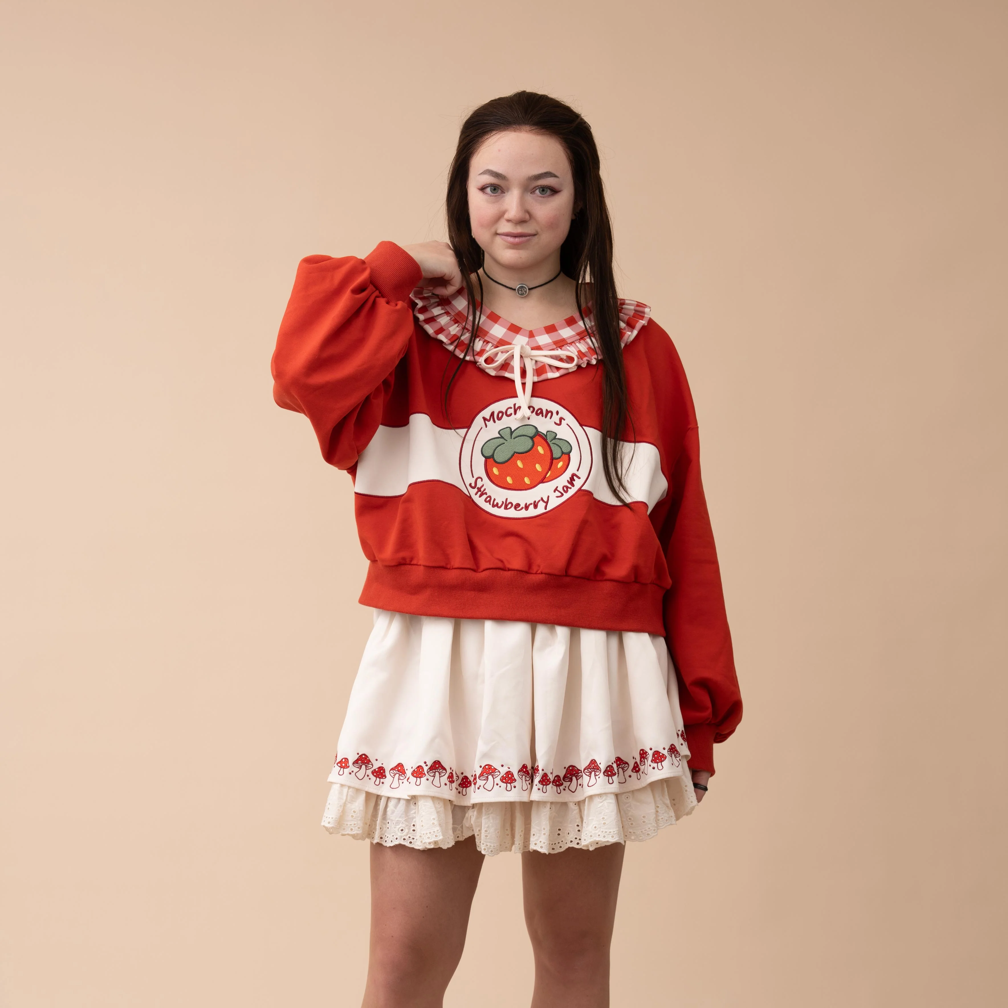 Cropped Strawberry Jam Sweater - Image 9