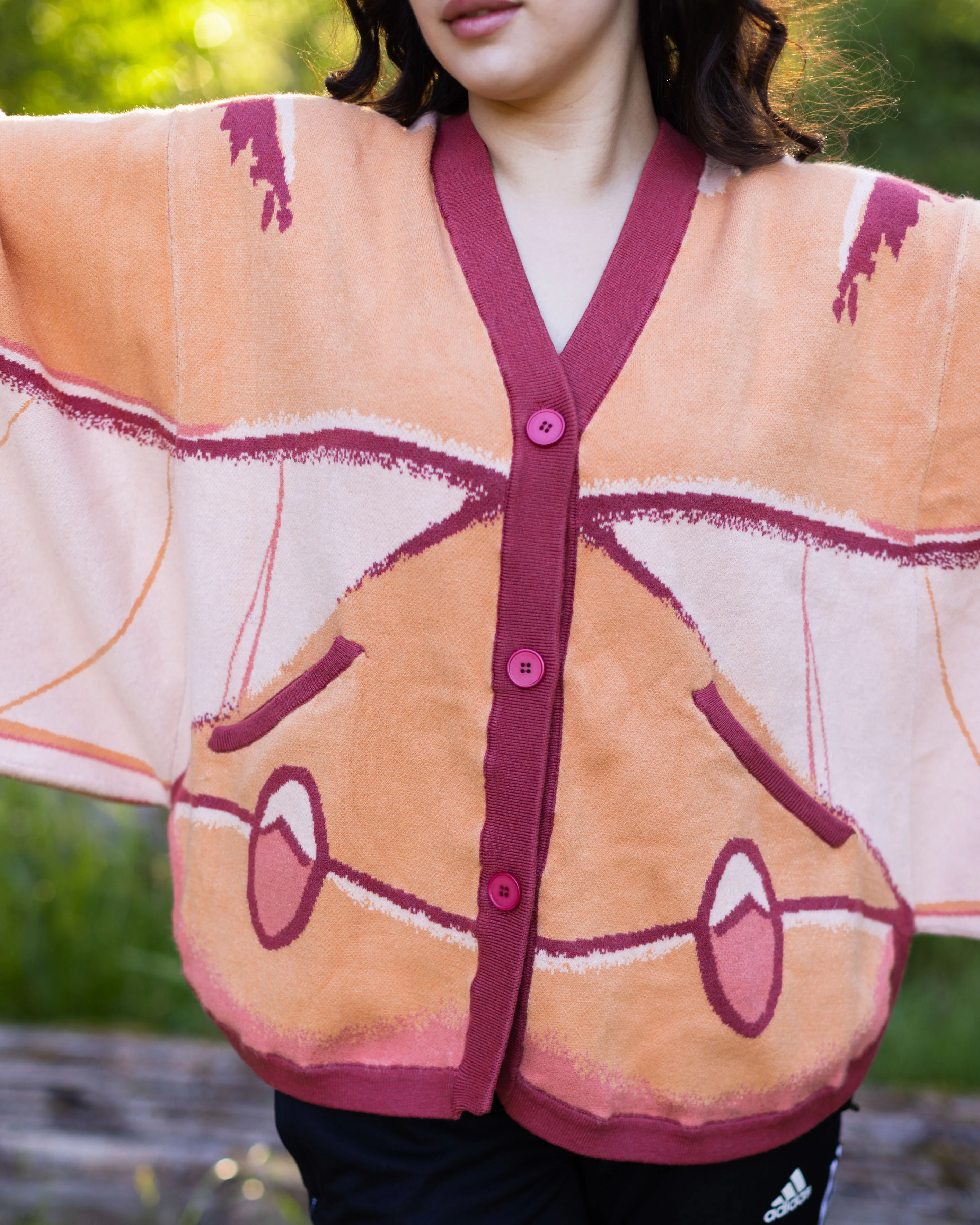 Emperor Gum Moth Cardigan - Image 3