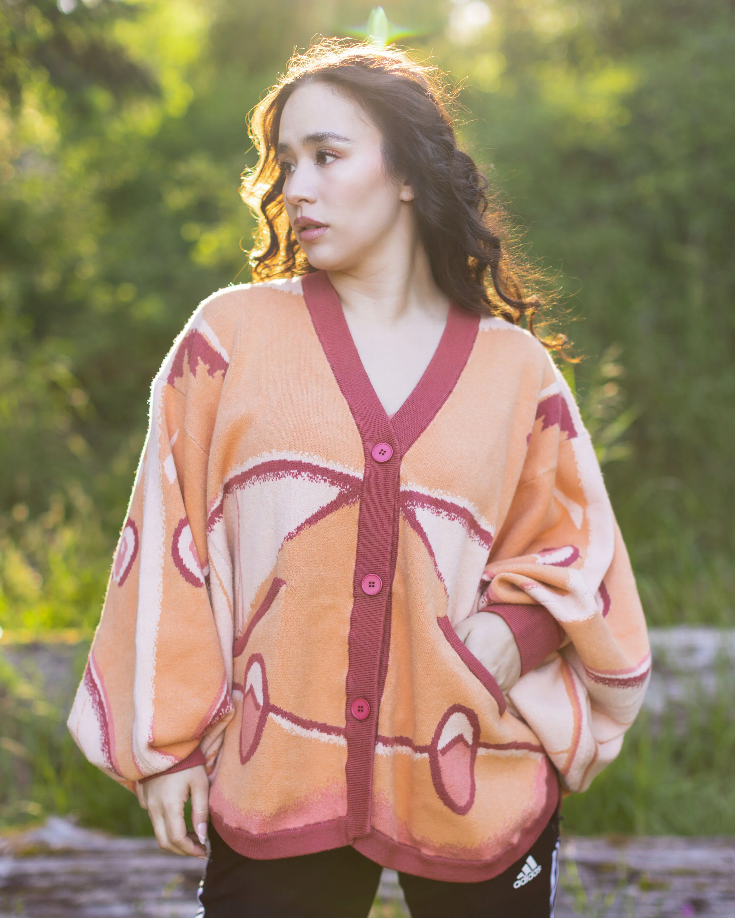 Emperor Gum Moth Cardigan - Image 6