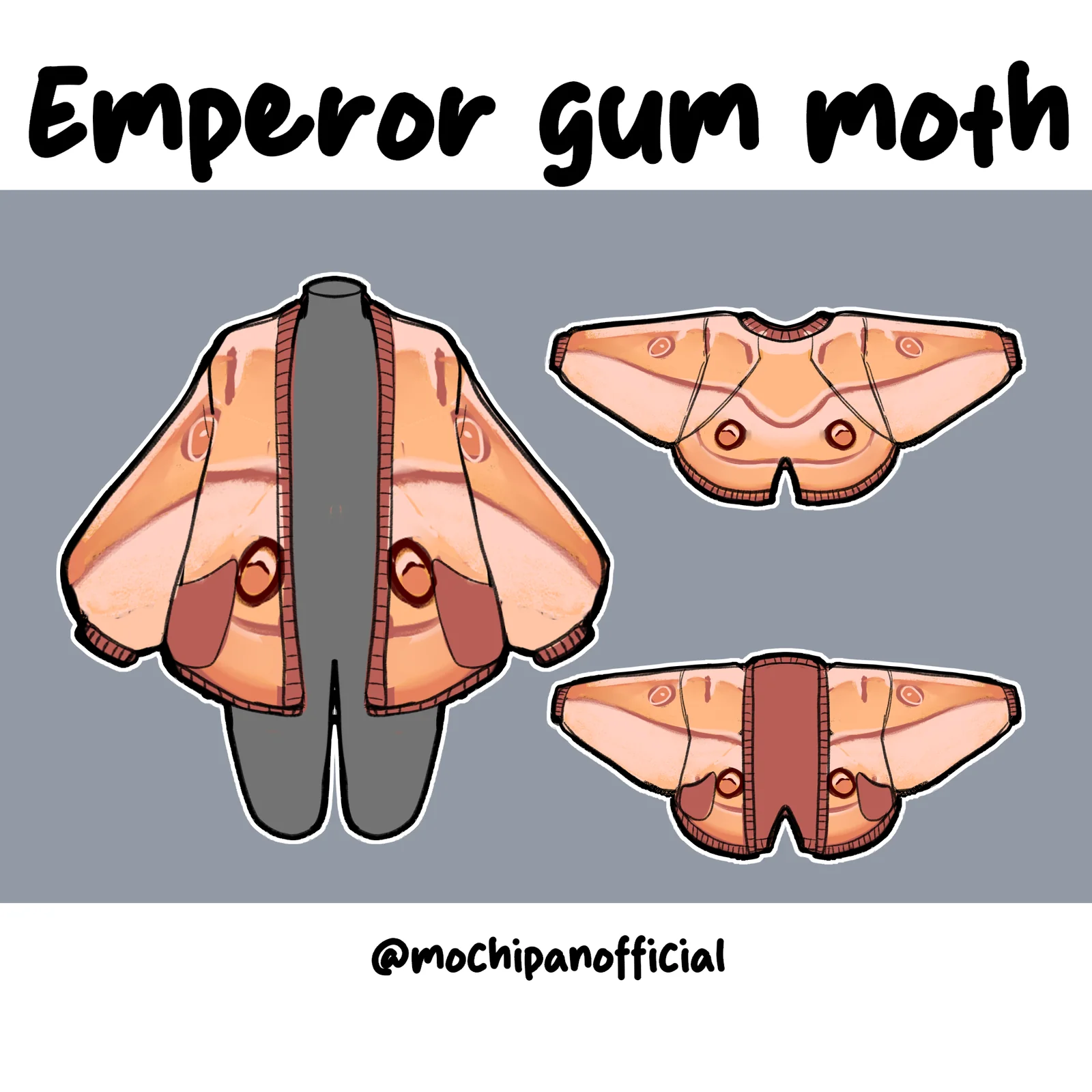 Emperor Gum Moth Cardigan - Image 9