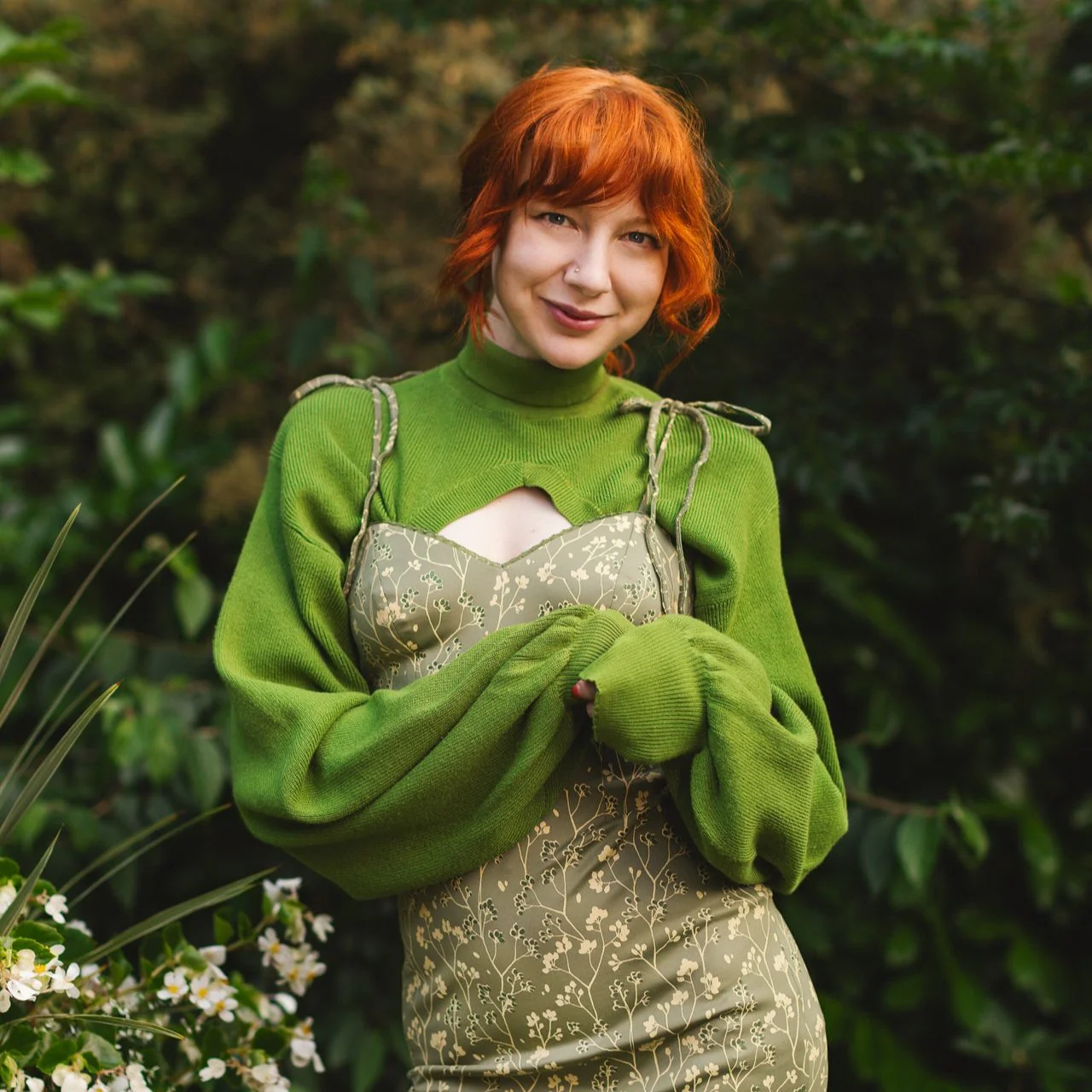 Cottage Bodycon (Green) - Image 15