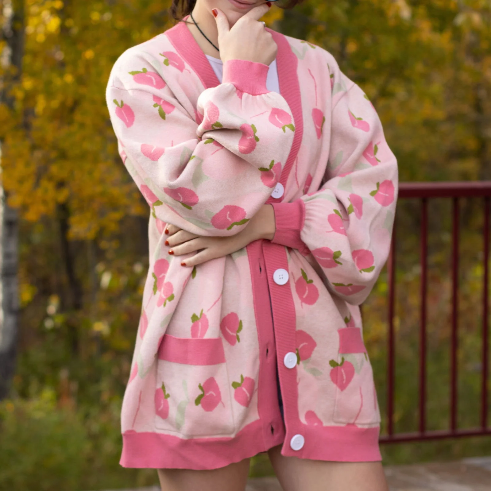 Peach Cardigan - Image 6