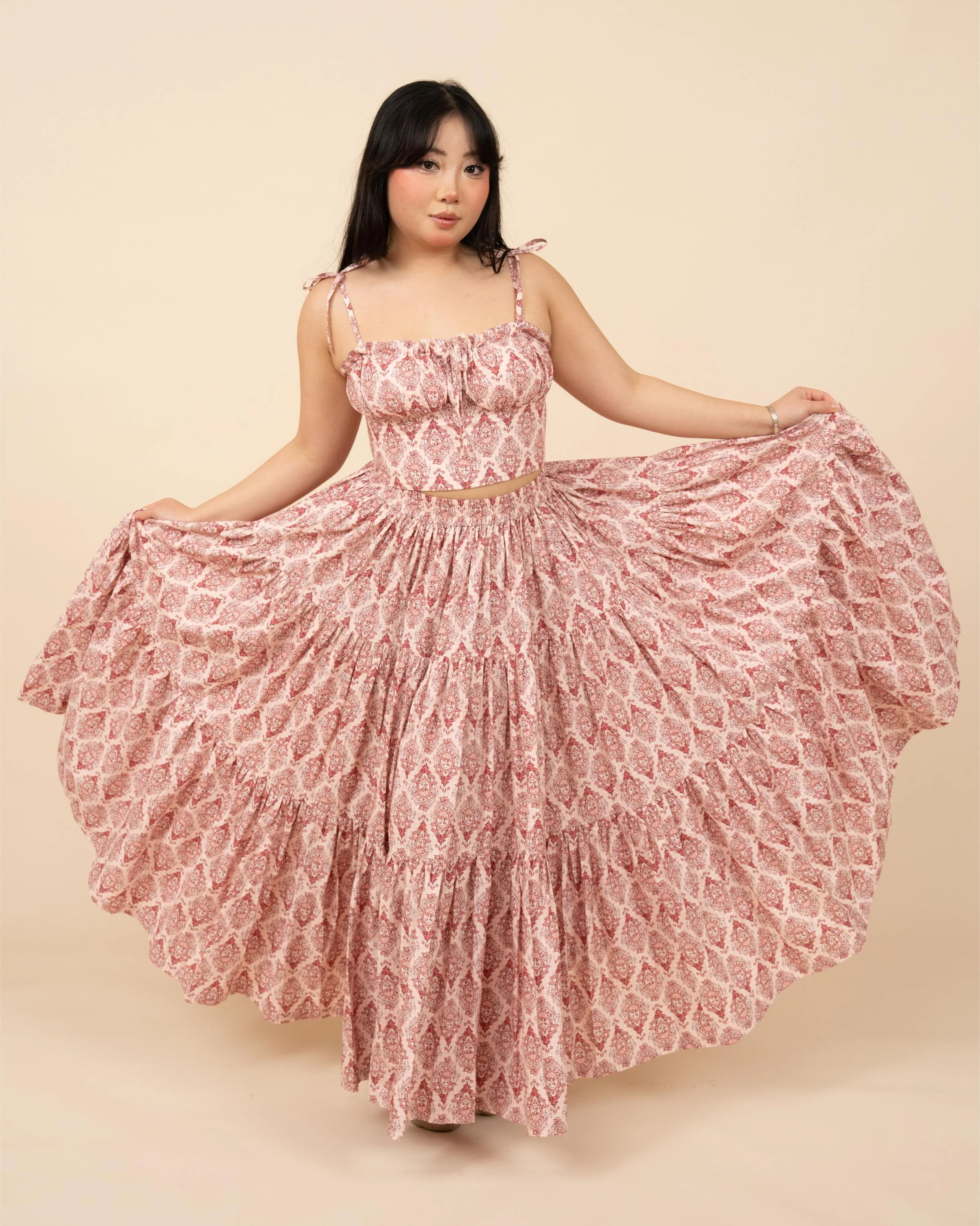 (Pre-Order) Pink Damask Mushroom Top (ESD April 5th-11th) - Image 7