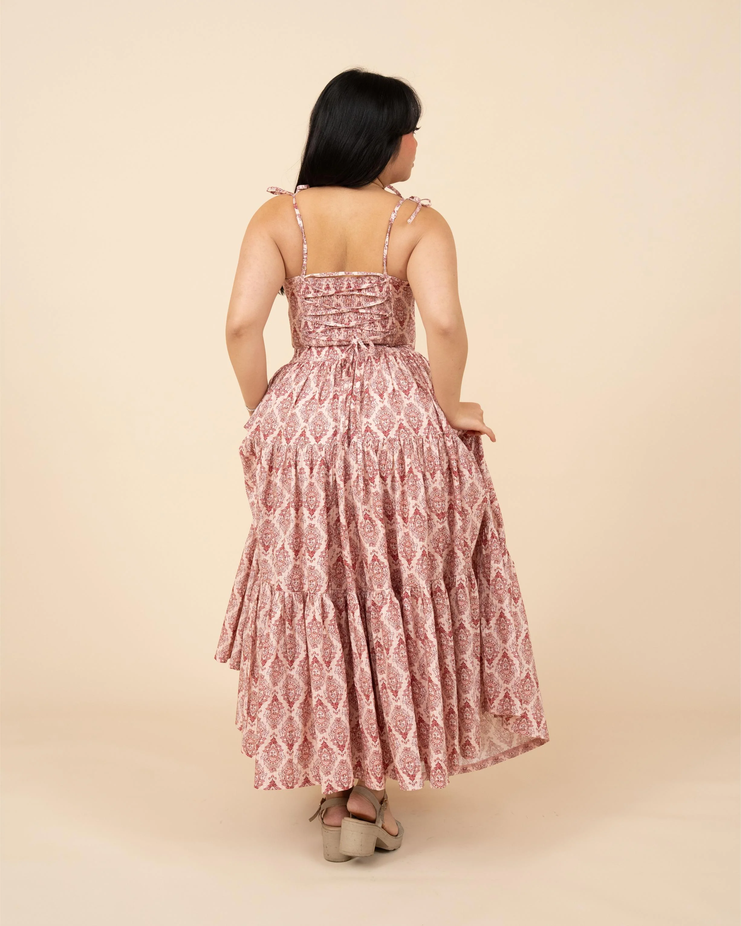 (Pre-Order) Pink Damask Mushroom Top (ESD April 5th-11th) - Image 8