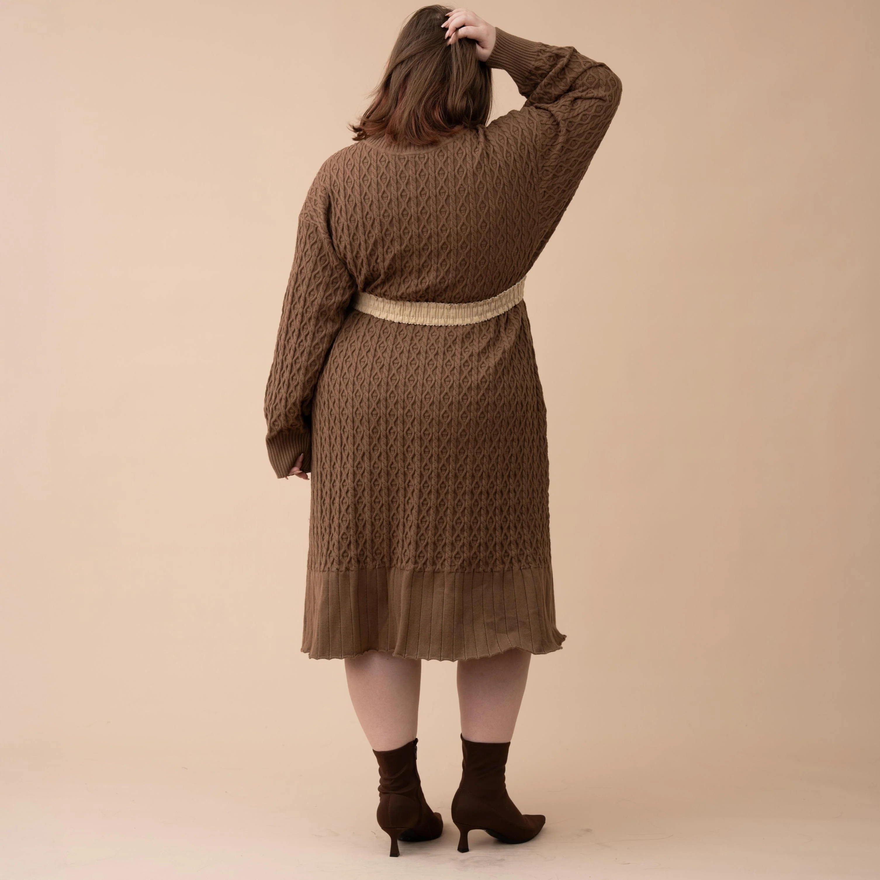 Oversized Knit Sweater Dress - Image 10