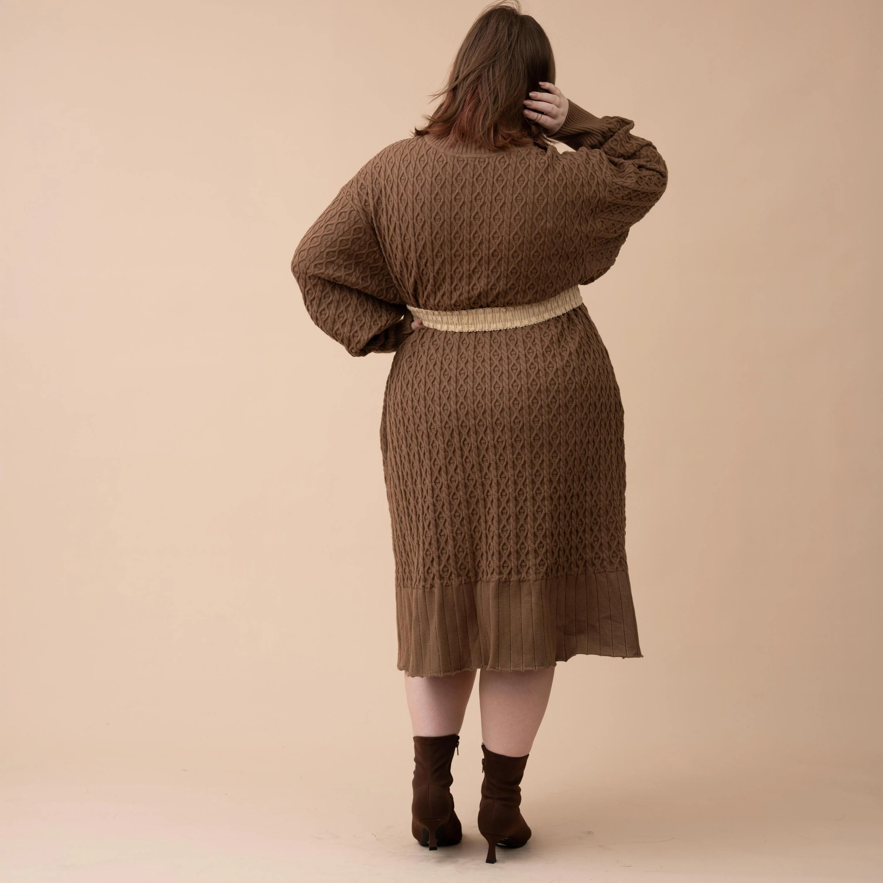 Oversized Knit Sweater Dress - Image 12