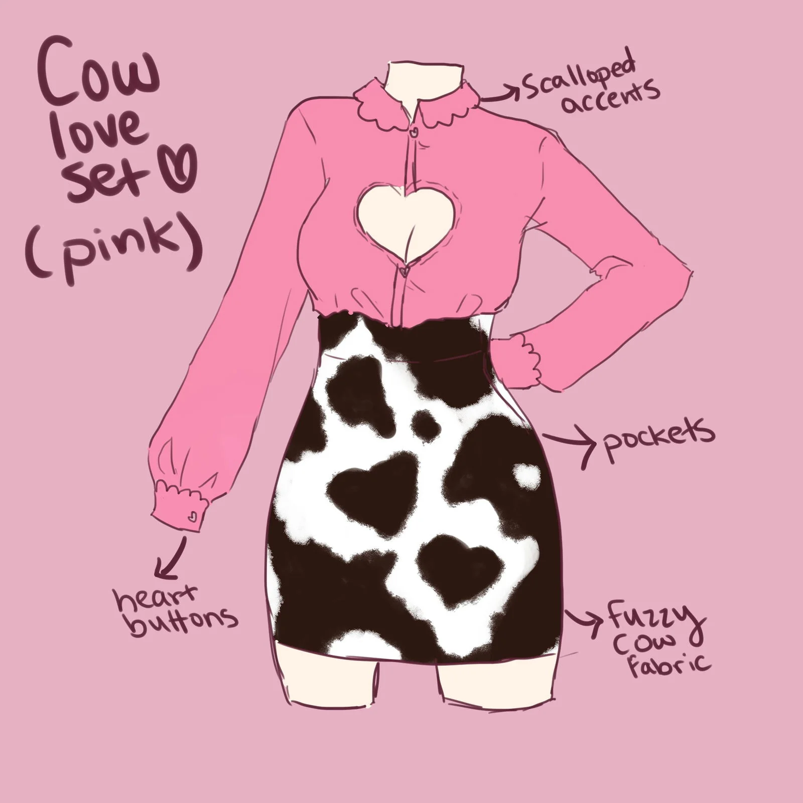 Shibuya's Heart Shirt (Pink) - Image 8