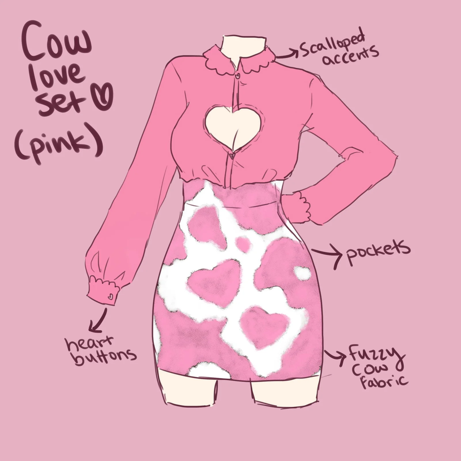 Shibuya's Heart Shirt (Pink) - Image 9