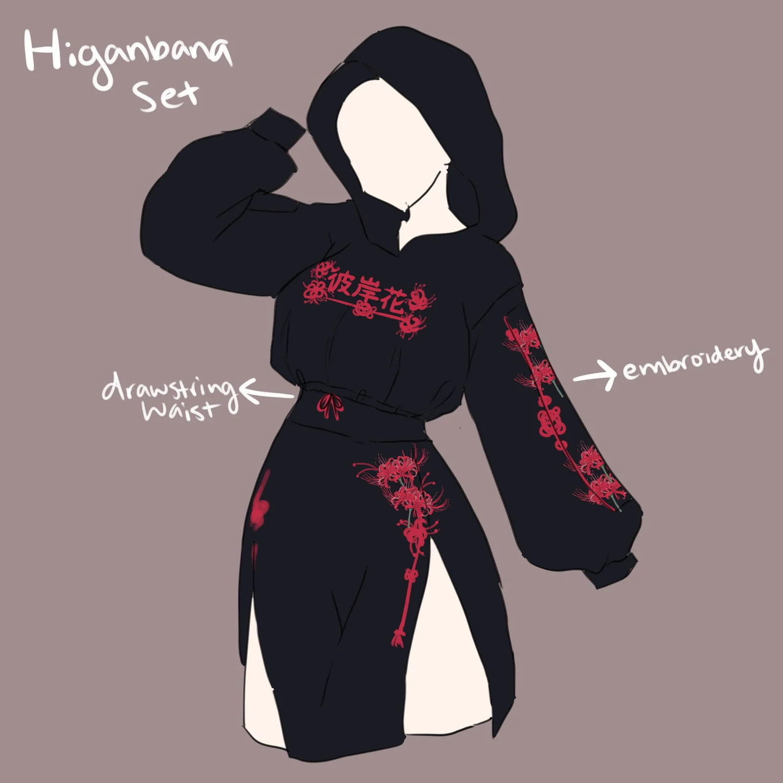 Higanbana (Spider Lily) Hoodie - Image 12