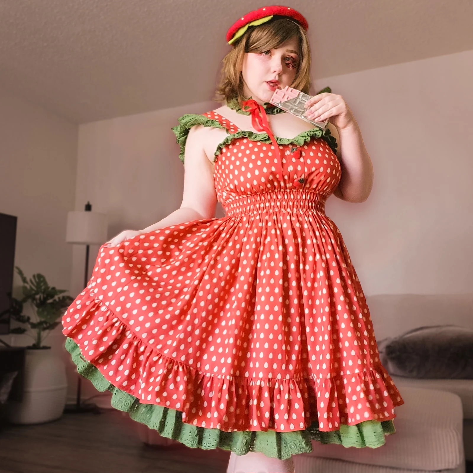 Strawberry Picnic Dress - Image 5