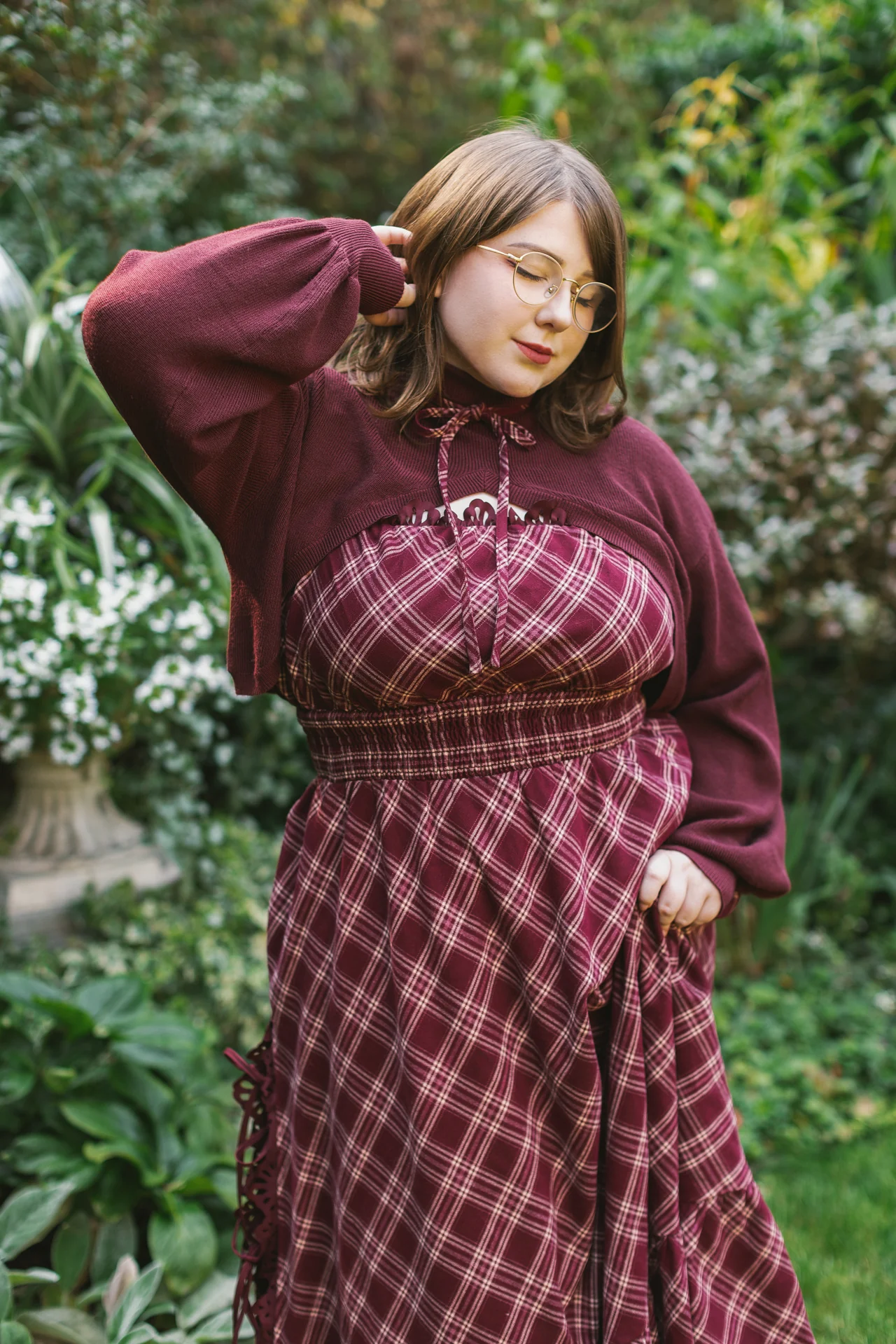 Bordeaux "Shirtless Sleeves" Shrug - Image 5